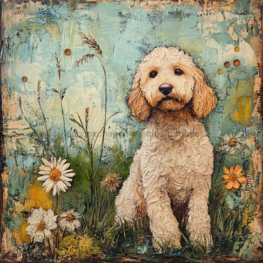 Dog Sign, Doodle Sign, DCO-13019, Sign For Wreath, 10x10